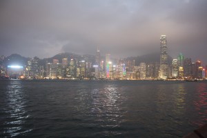 View across the harbour to Hong Kong Island