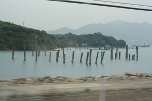View from the MTR heading out to Lantau Island